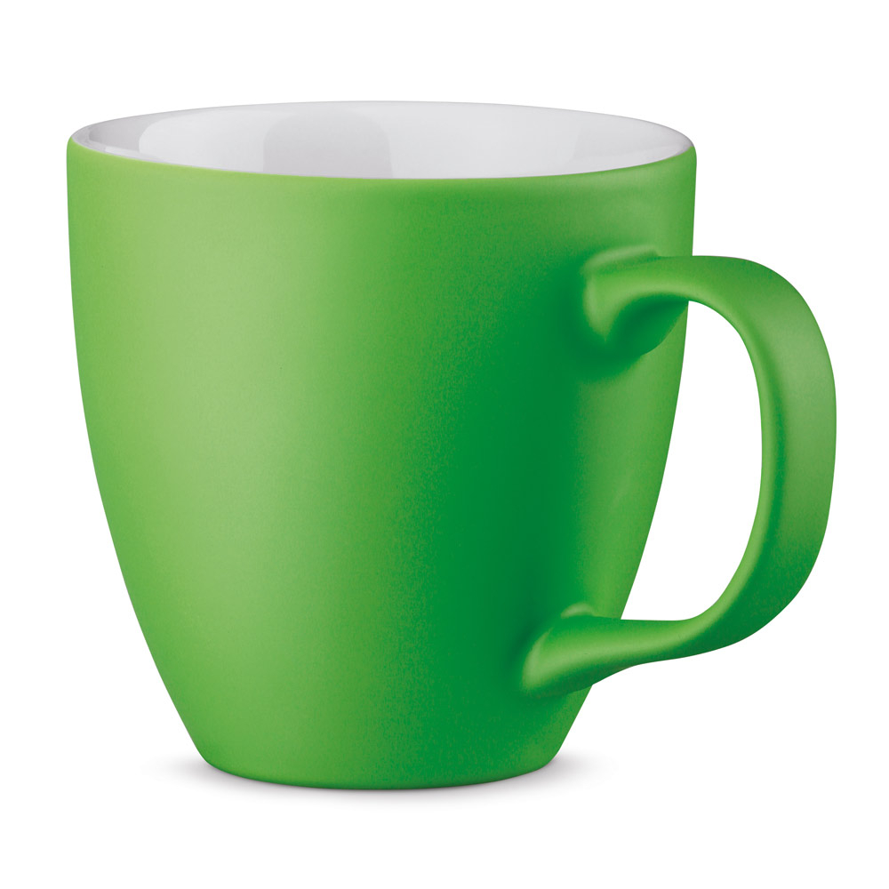 Mug en porcelaine publicitaire 460 ml - Panthony Mat Vert Clair